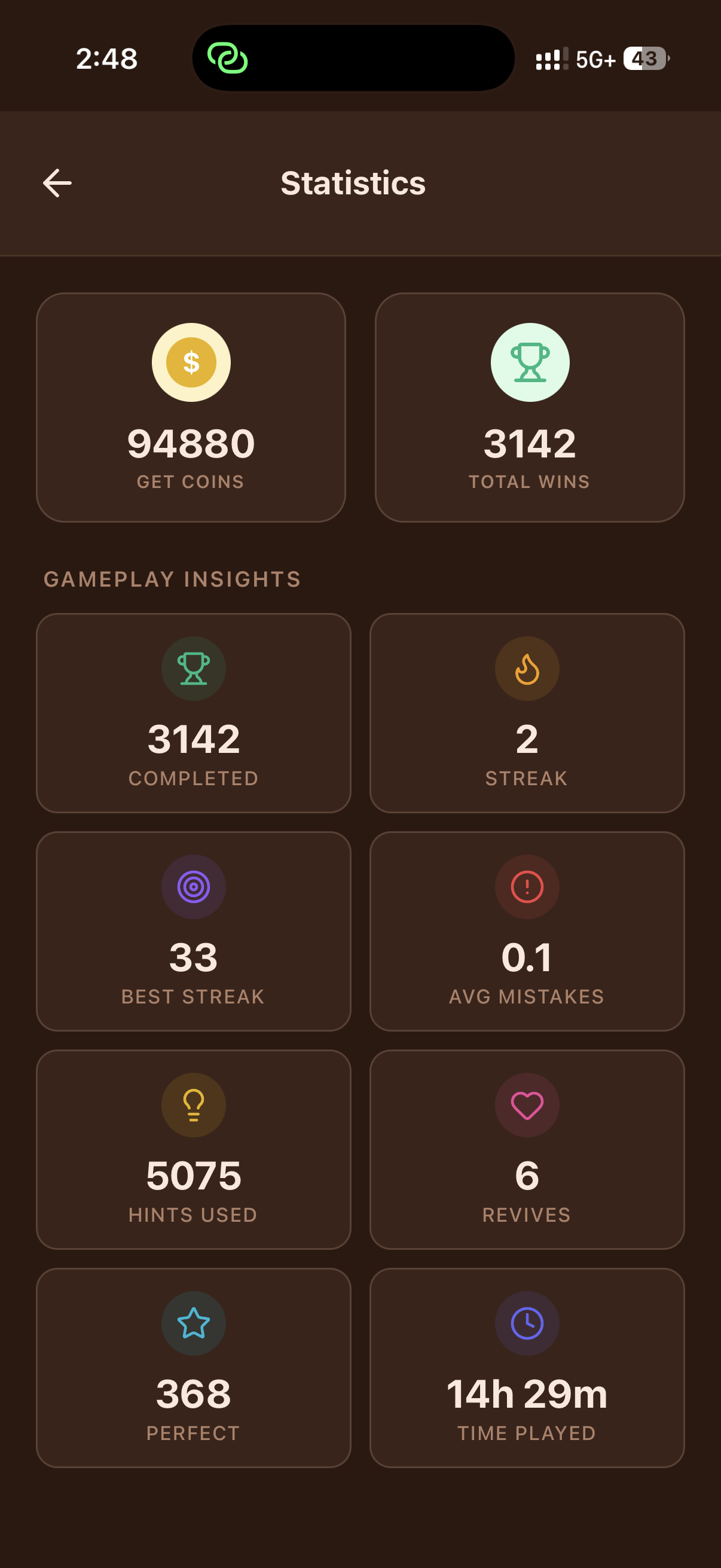 King Sudoku Statistics